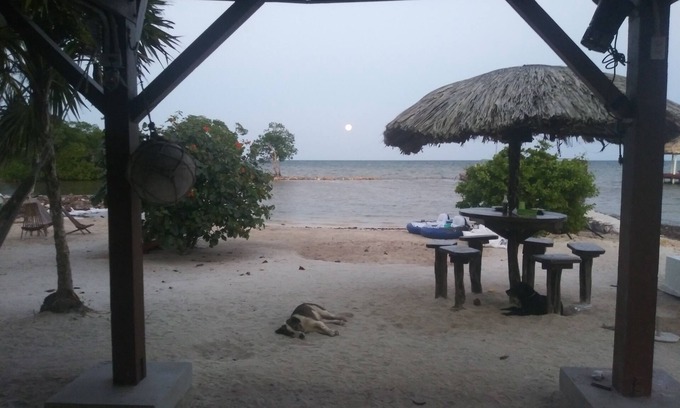 Caye Caulker Apartment | True beachfront apartment at ground level