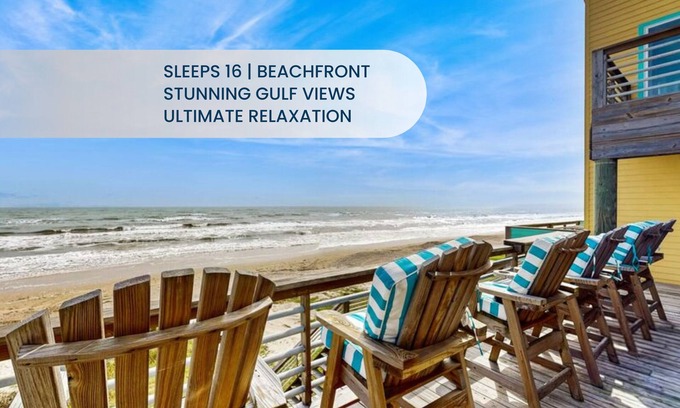 Gilchrist House | Ultimate | Beachfront | Sunset Views | Sleeps 16