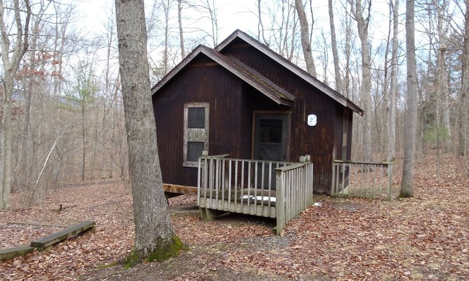 Petersburg Cabin | Unit II at Camp Golden Pond - Quaint, Rustic Cabins half hour from Penn State