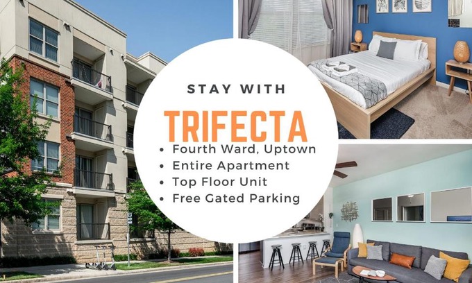 Third Ward Apartment | Uptown 4th Ward Luxury Apt Year-Round Pool