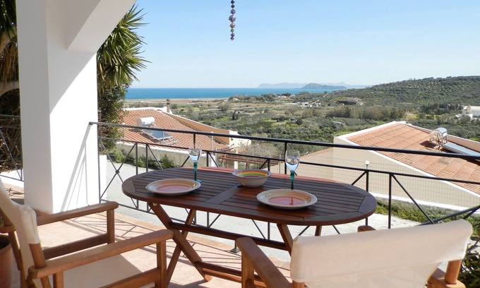 Dempla Villa | Villa Elmanda near the beach with amazing view, private pool
