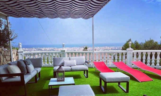 Denia Ski Chalet | Villa Familia located on the Montgo with stunning views over the bay of Denia.