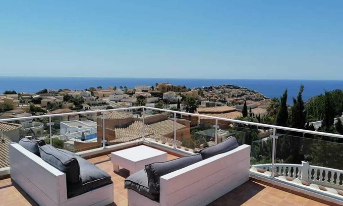 Cumbre del Sol Villa | Villa LA PERLA Moraira : excellent seaview, swimming pool & 100% privacy