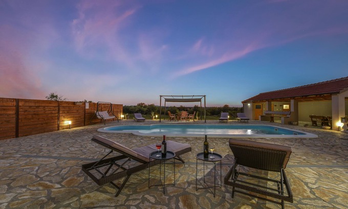 Skabrnja Villa | Villa Roko in rural area, private pool with amazing view, total privacy