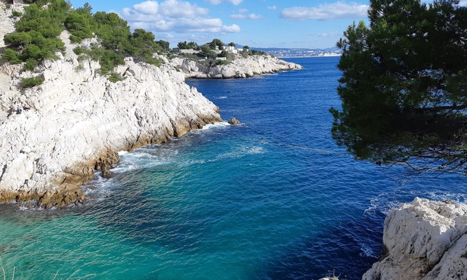 Ensues-la-Redonne House | Villa, sea view with swimming pool heated 30 °