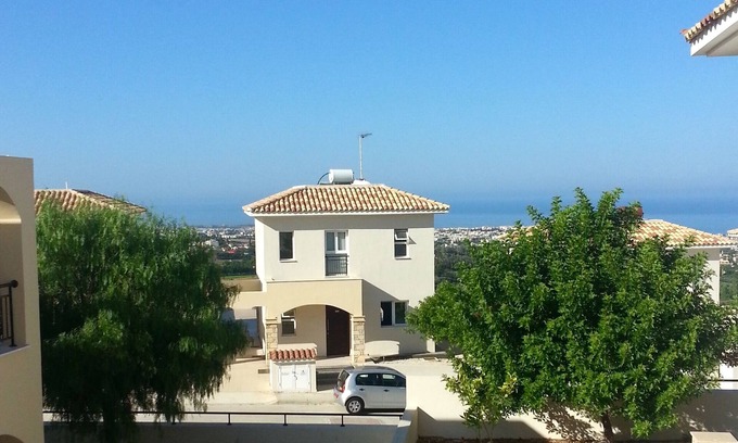 Emba Villa | Villa with sundrenched, spacious terrace overlooking the med and Paphos town