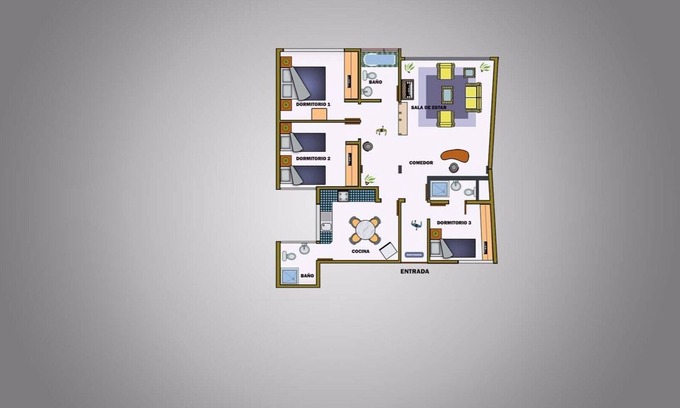 Cochabamba Apartment | VIOLETTA 'S 3 ROOMS APARTMENT