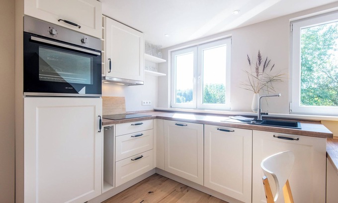 Rodenas Apartment | Vogelkoje Living in nature, vacation apartment with terrace and beach chair