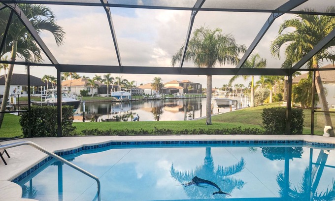 Burnt Store Isles House | Waterfront Bliss with Private Pool & Gulf Access