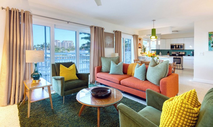 Bay Esplanade Apartment | Waterfront Mid-Century Chic #4 Clearwater Beach .