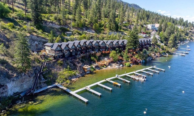 Central Okanagan House | Welcome to The Secret Point, your private lakeside haven nestled down Westside Road
