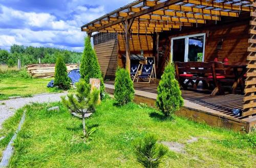 gmina Stezyca House | Wellness chill domek na Kaszubach,Gołubie ,saunowy zakątek z balia pod gwiazdami