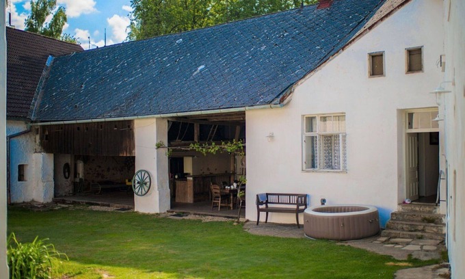 Kojetice House | Wonderful private villa for 22 guests with hot tub, WIFI, patio and pets allowed