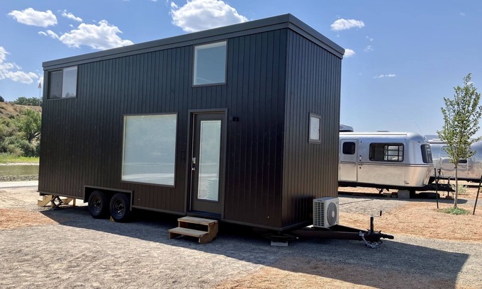 Pear Park House | XL tiny home with two lofted queen beds and full size futon on the main level.