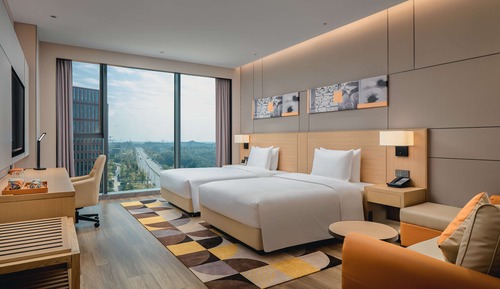 2 TWIN BEDS WITH SOFA BED