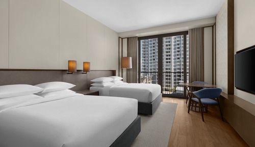 Room, 2 Double Beds, Courtyard View