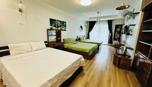Family Studio Suite, Multiple Beds, Balcony, Sea Facing