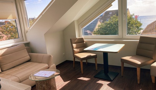 Apartment mit Gartenblick