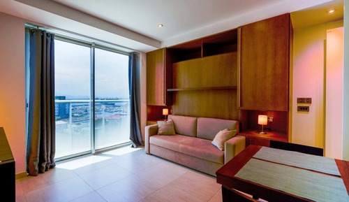 Basic Studio, 1 Double Bed, Sea View