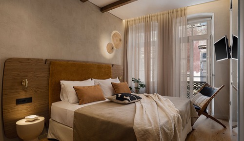 Deluxe Double or Twin Room, Balcony, Partial Sea View