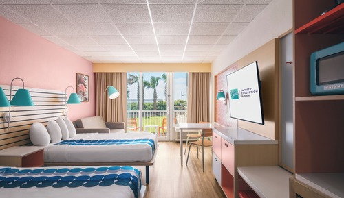 Room, 2 Queen Beds, Partial Ocean View