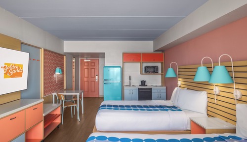 Room, 2 Queen Beds, Kitchen, Ocean View