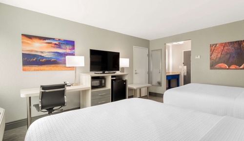 Standard Room, 2 Queen Beds, Non Smoking, Refrigerator & Microwave