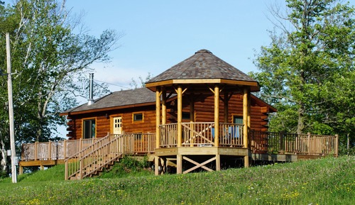 Slopeside Double Cabin (no running water, shared shower house)