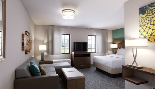 Studio Suite, 1 King Bed, Accessible, Kitchen (Hearing, Bathtub)