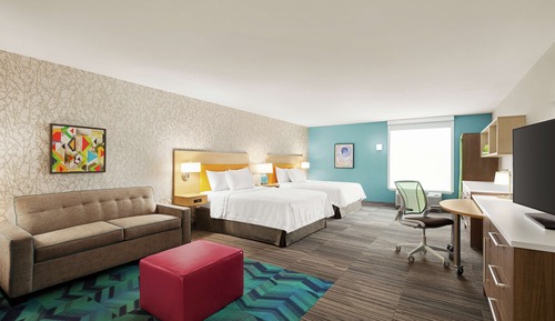 Studio, 2 Queen Beds, Accessible, Bathtub