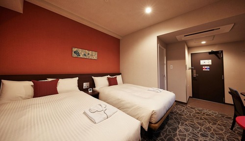 2 Beds Japanese Western Style Room (Housekeeping at 1,500 yen per request)