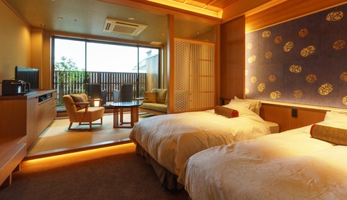 B type modern Japanese twin room with terrace Non Smoking