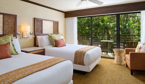 Room, 2 Double Beds, Garden View