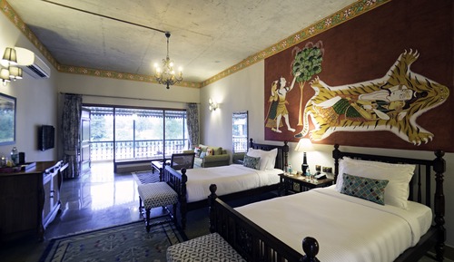 Junior Twin Room, 2 Twin Beds, Garden View