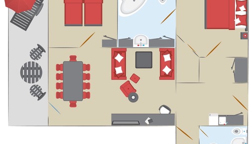 Deluxe Suite, 2 Bedrooms, 2 Bathrooms, Mountain View