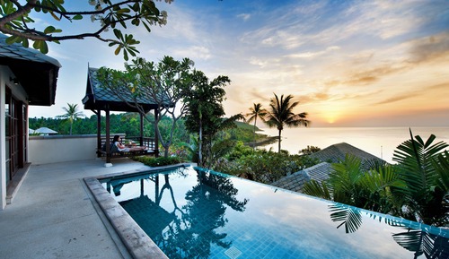 Villa, 3 Bedrooms, Sea View (Courtyard Pool Villa)
