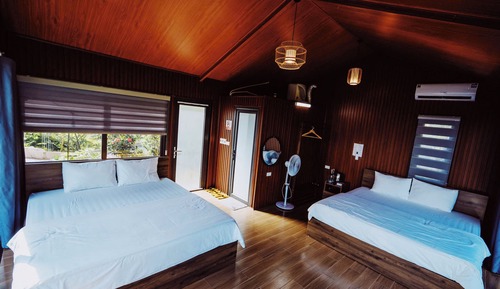Superior Quadruple Room, Multiple Beds, Private Bathroom, Garden View