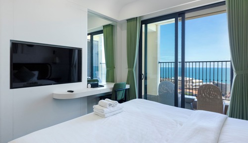 Deluxe Studio, Balcony, Sea View