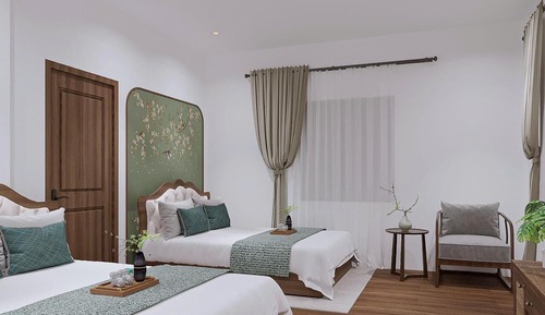 Deluxe Twin Room, Pool View