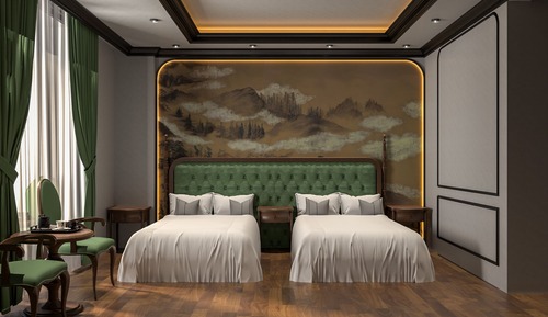 Superior Quadruple Room, 2 Queen Beds, City View