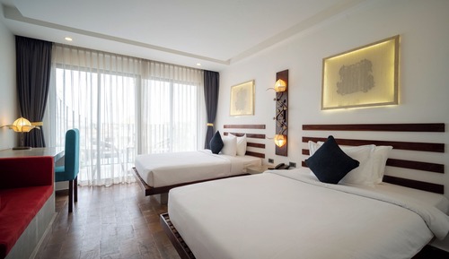 Deluxe Twin Room, Balcony, Pool View