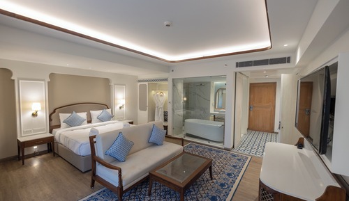 Purna King Room with Hill view