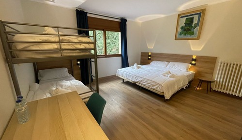 Comfort Quadruple Room, Multiple Beds, Shared Bathroom, Garden View