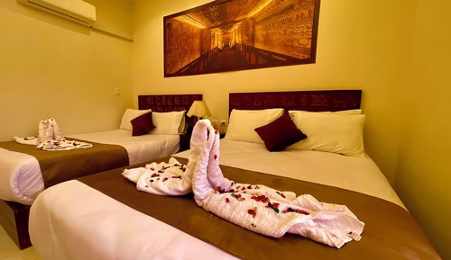 Deluxe Quadruple Room, 2 Double Beds, Mountain View