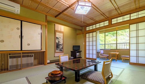 Japanese-style Quadruple Room 10 Tatami Size, Private Toilet, Non Smoking, Garden View