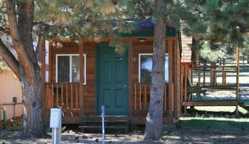 Economy Cabin, Refrigerator & Microwave (no bathroom in cabin, community bathroom) 
