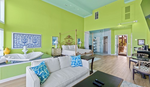 Luxury Suite, 1 King Bed, Fireplace, Bay View (Jacuzzi Riviera)