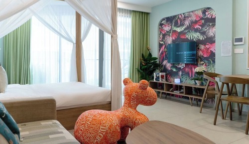Economy Condo, 1 Queen Bed with Sofa bed, Balcony, Partial Sea View