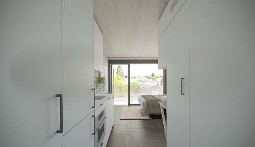 Studio with Balcony