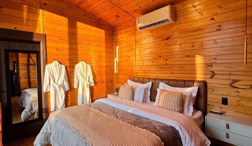 Deluxe Cabin, 1 King Bed with Sofa bed, Mountain View